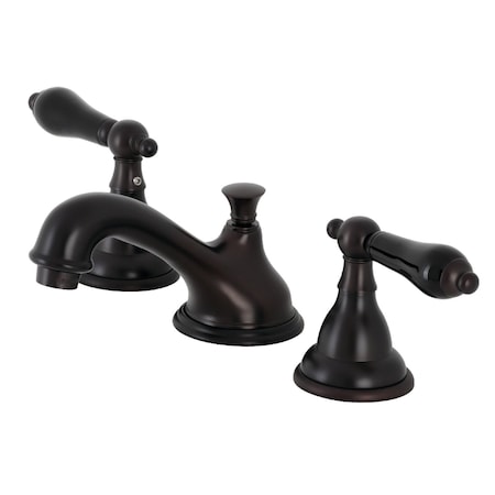 Kingston Brass KS5565PKL Duchess Widespread Bathroom Faucet W/ Brass Pop-Up, Bronze KS5565PKL